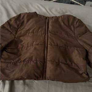 SHEIN Chocolate Brown Puffer Jacket